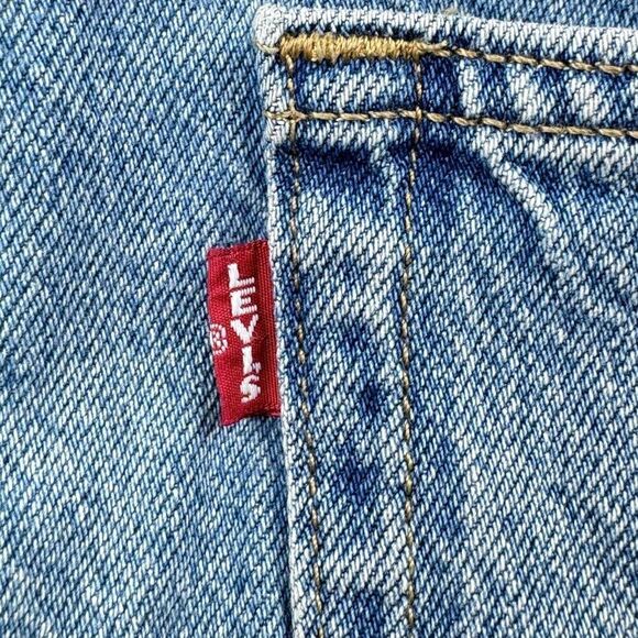 LEVI'S Baggy Dad Jean Distressed Ripped In The Middle - Picture 10 of 16